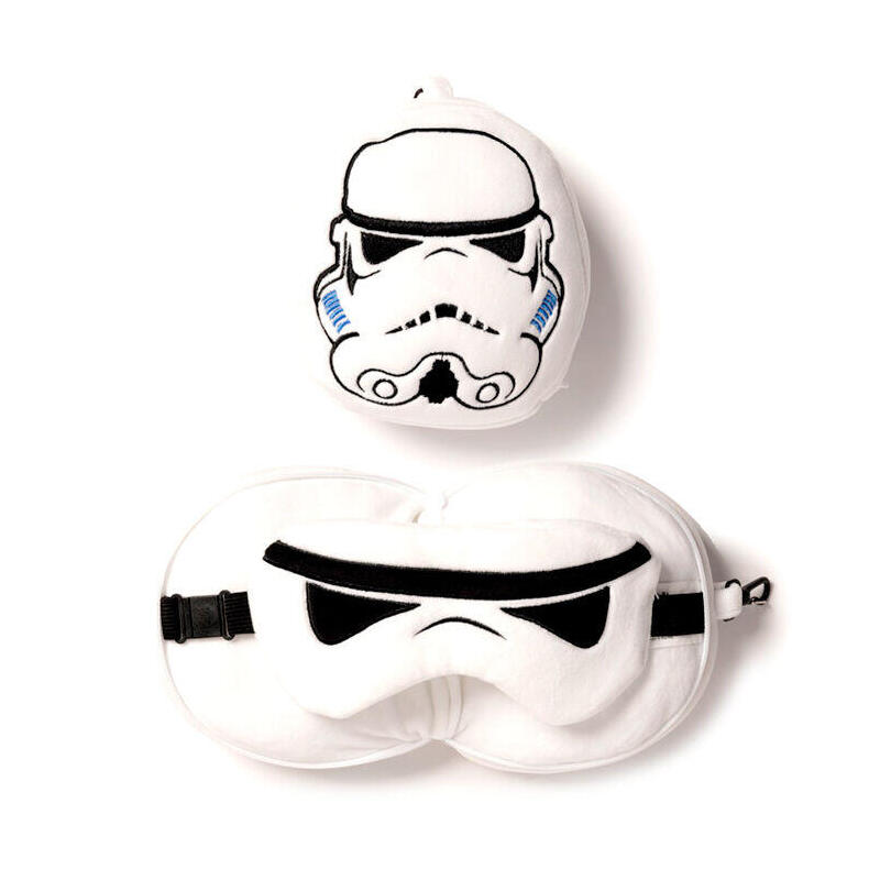 Almohada Viaje Antifaz Soldado Imperial Stormtrooper Star Wars Resteazzz