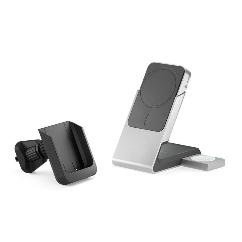 Alogic Matrix+ Wireless 3-In-1 Ladestation Magsafe + Vent Mount