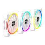 Alpenfohn Wing Boost 3 White 120mm Addressable Rgb High Speed Pwm Fan - Triple