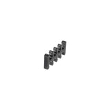 Alphacool Eiskamm X8 - 3mm, Guía De Cable Negro, 4 Piezas