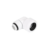 Alphacool Eiszapfen 16mm Hardtube Boquilla Atornillable 90° Giratorio G1/4 - Blanco, Conexión Blanco 17621