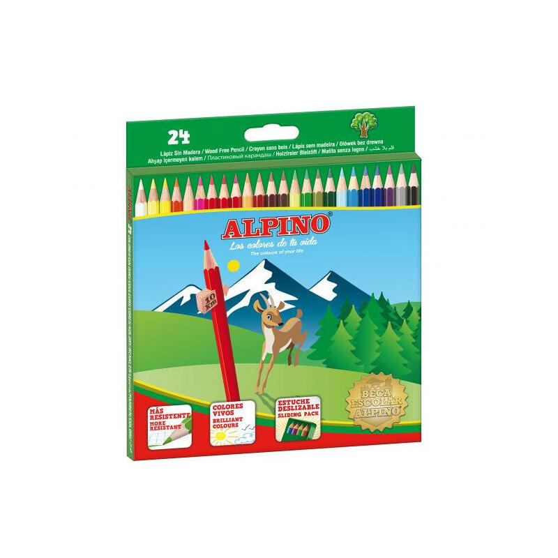 Alpino Lápices De Colores 175mm Estuche De 24 C/Surtidos