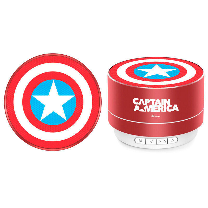 Altavoz Portatil Inalambrico Capitan America Marvel