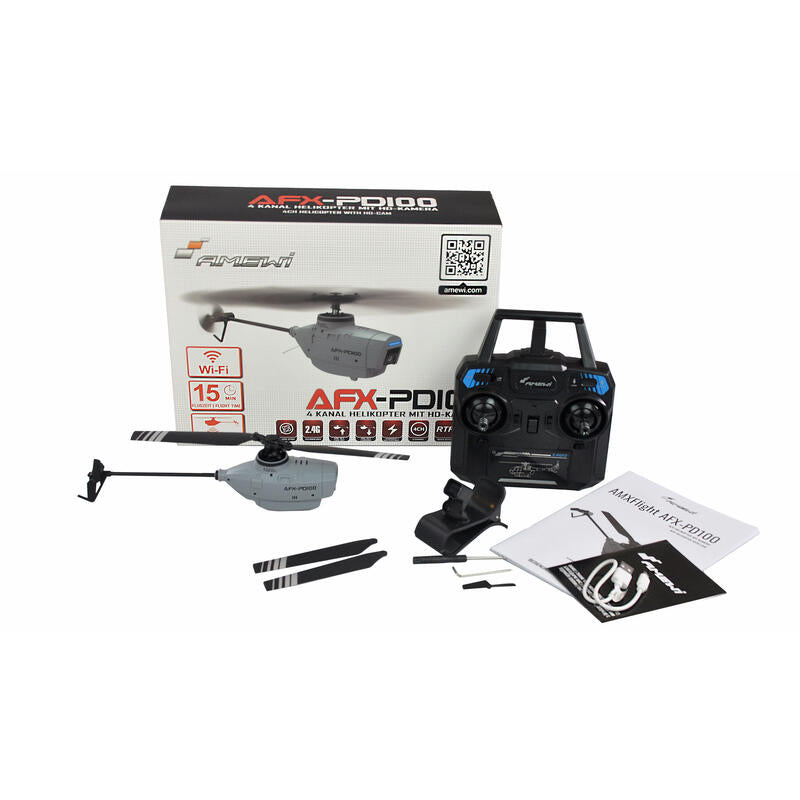 Amewi Pd100 Modelo Controlado Por Radio Helicóptero Motor Eléctrico