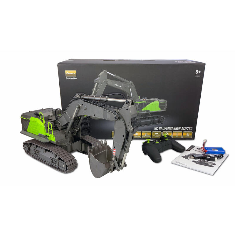 Amewi Rc Bagger Raupe Acv730 V3 Gris Li-Ion 1200mah 8+