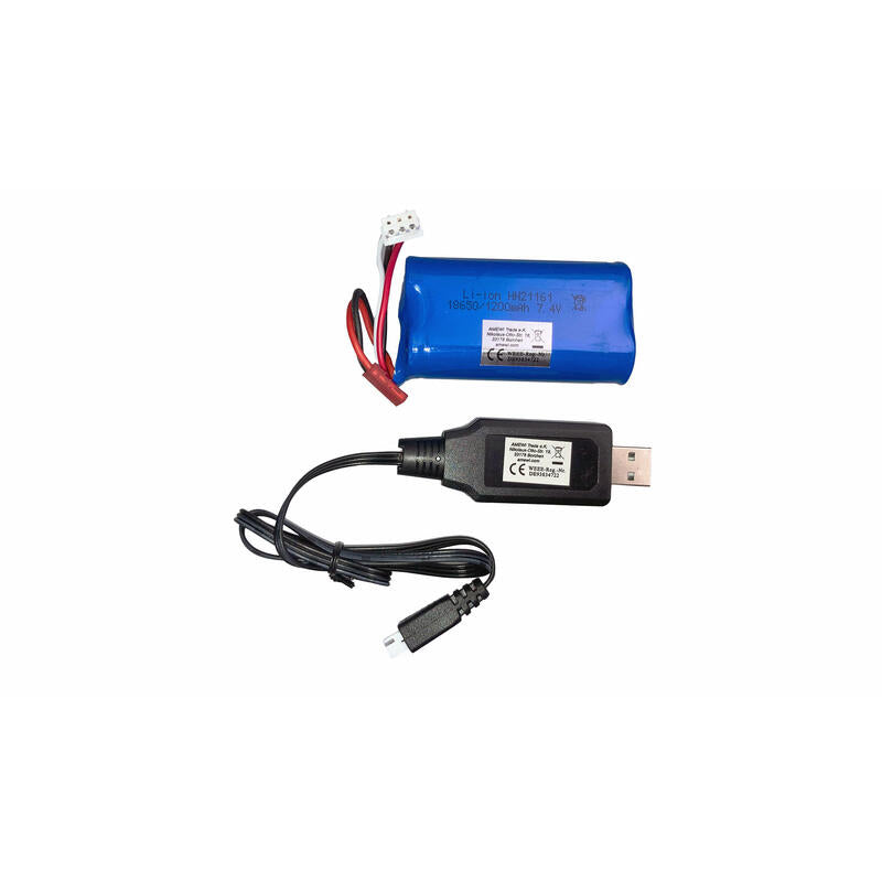 Amewi Rc Bagger Raupe Acv730 V3 Gris Li-Ion 1200mah 8+