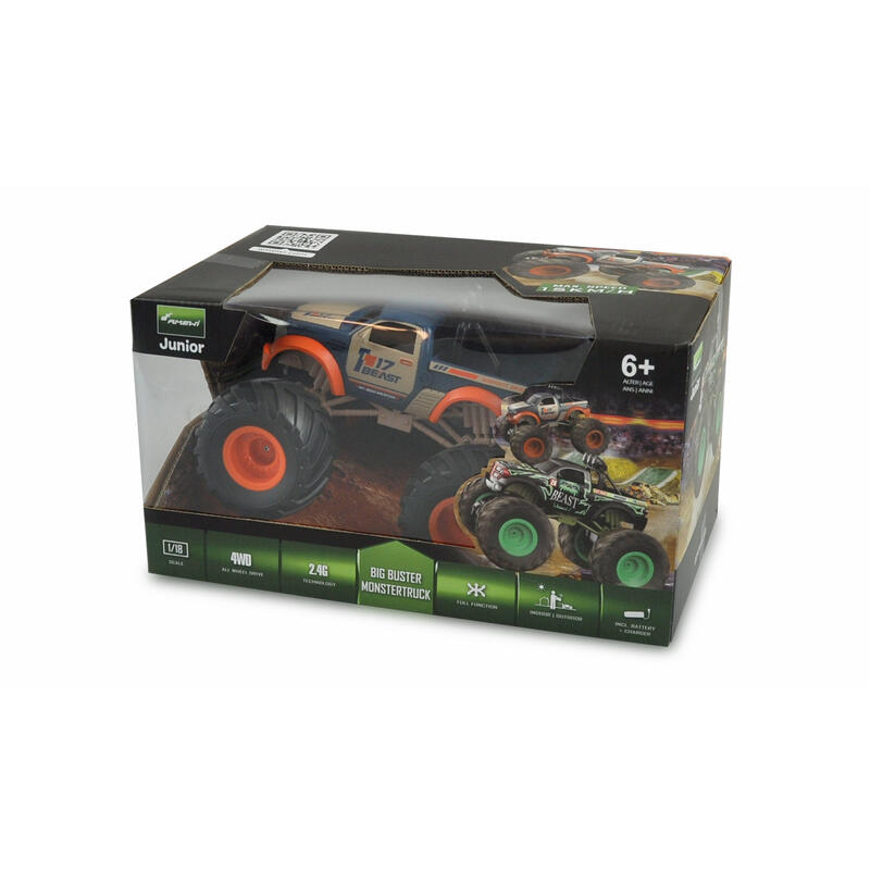 Amewi Rc Car Big Buster Truck Li-Ion Batería 500mah Naranja /6+