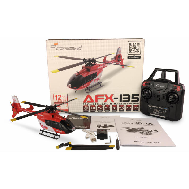 Amewi Rc Helicóptero Afx-135 Drf Li-Po Akku 350mah/14+