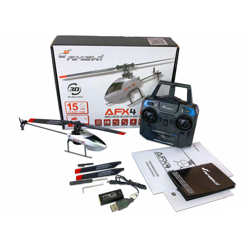 Amewi Rc Helikopter Afx4 R3d Li-Po Akku 300mah Plata 14+