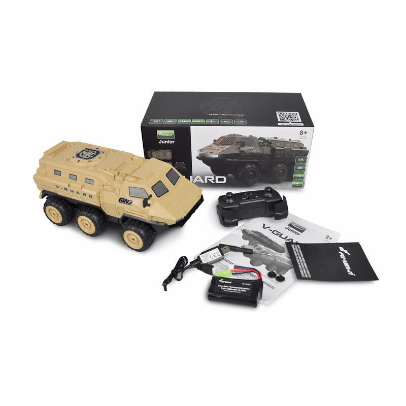 Amewi Rc Panzer Fahrzeug V-Guard Liion 1500mah Beige /8+