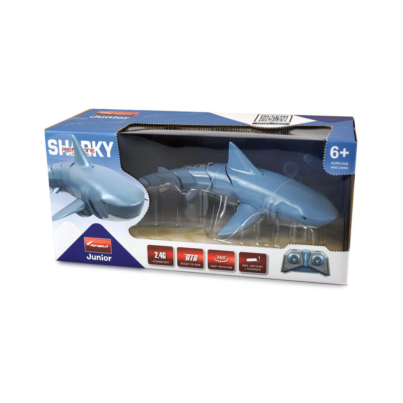 Amewi Rc Toys Sharky Tiburón Azul Li-Po Batería 300mah/6+