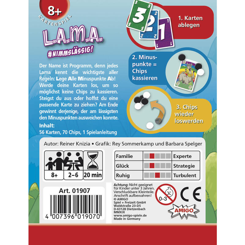 Amigo Lama, Juego De Cartas Ami01907