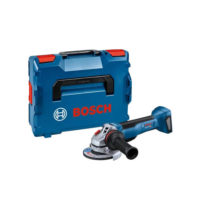 Amoladora Angular A Batería Bosch Professional Gws 18v-10 P Professional Solo, Ø 125 Mm Azul/Negro, Sin Batería Ni Cargador, En L-Boxx