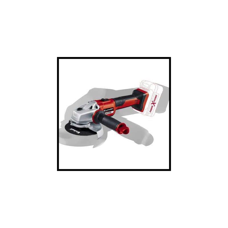 Amoladora Angular A Batería Einhell Professional Axxio, 18 Voltios (Rojo/Negro, Sin Batería Ni Cargador) 4431140