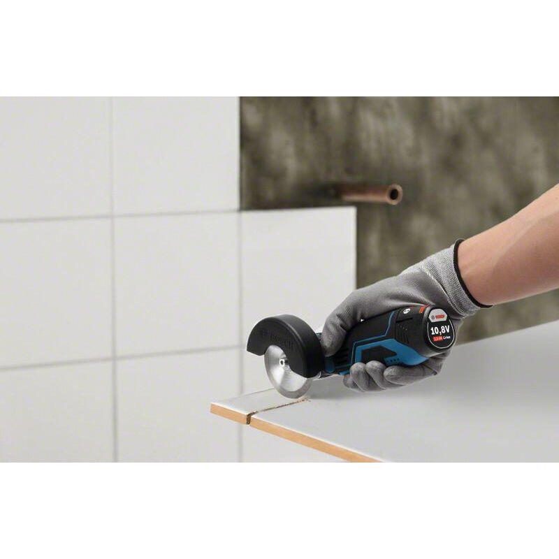 Amoladora Angular Inalámbrica Bosch Gws 12v-76 Professional, 12 Voltios (Azul/Negro, 2x Batería Li-Ion 3,0ah, En L-Boxx) 06019f200b