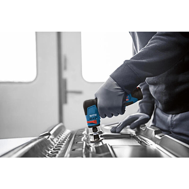 Amoladora Recta A Batería Bosch Professional Gwg 12v-50 S Professional Solo Azul/Negro, Sin Batería Ni Cargador, En L-Boxx