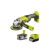 Amoladora Sin Cable Ryobi One+ R18ag-140s 1 Batería 18v 4.0 Ah Cargador 2.0 A Bolsa De Transporte