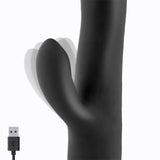 Angus Vibrador Con Función De Movimiento Thursting 2 Motores Silicona Usb