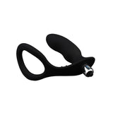 Anillo Para El Pene Con Plug Anal Negro