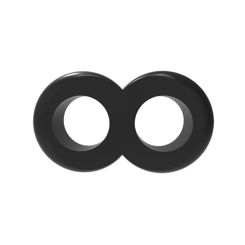 Anillo Para El Pene Doble Duo Cock 8 Negro