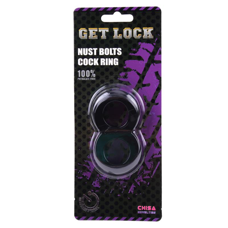 Anillo Para El Pene Doble Duo Cock 8 Negro