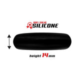 Anillo Para El Pene Forma Plana Silicona Sólida 3.5 Cm Negro