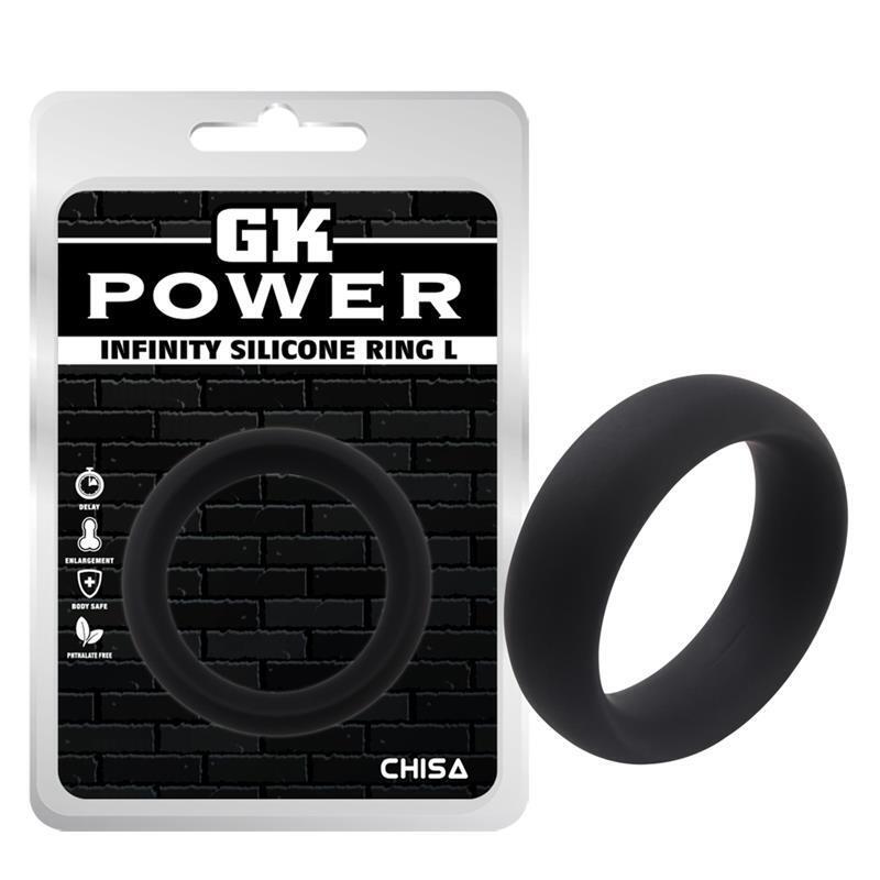 Anillo Para El Pene Infinity Silicona L Negro