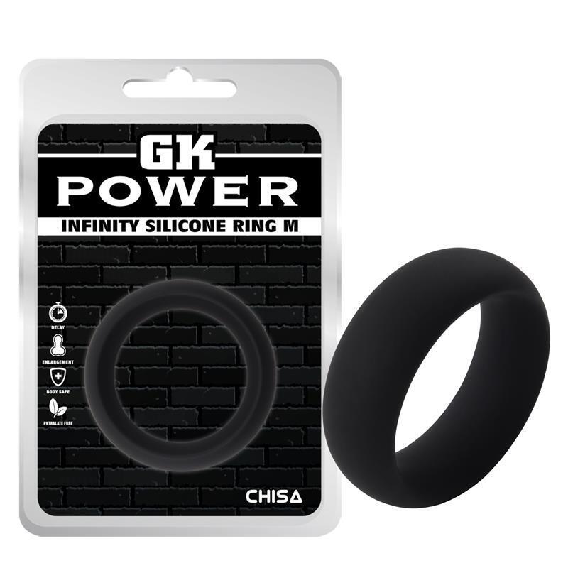 Anillo Para El Pene Infinity Silicona M Negro