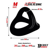 Anillo Triple Silicona Solida 44/38/35mm Talla M