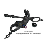 Anillo Vibrador Con Cadena Anal Desmontable