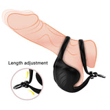 Anillo Vibrador Para Pene Y Testículos Ajustable