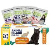 Animal Island Caja De Alimentos Diarios Para Gatos, Surtidos De 40x85g