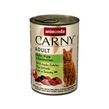 Animonda Carny Adult Sabor: Pollo, Pavo, Conejo - Comida Húmeda Para Gatos - 200g