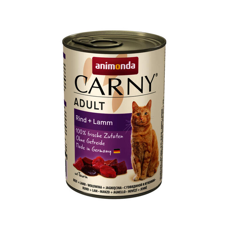 Animonda Carny Adult Sabor: Ternera Y Cordero 400g