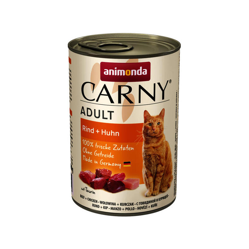 Animonda Carny Adult Sabor: Ternera Y Pollo 400g