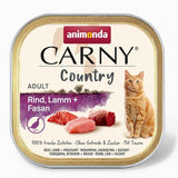 Animonda Carny Country Beef, Cordero + Faisán - Comida Húmeda Para Gatos - 100 G
