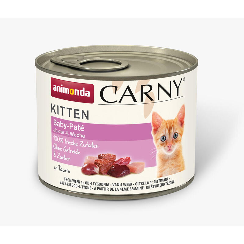 Animonda Carny Kitten Baby-Pate - Comida Húmeda Para Gatos - 200g