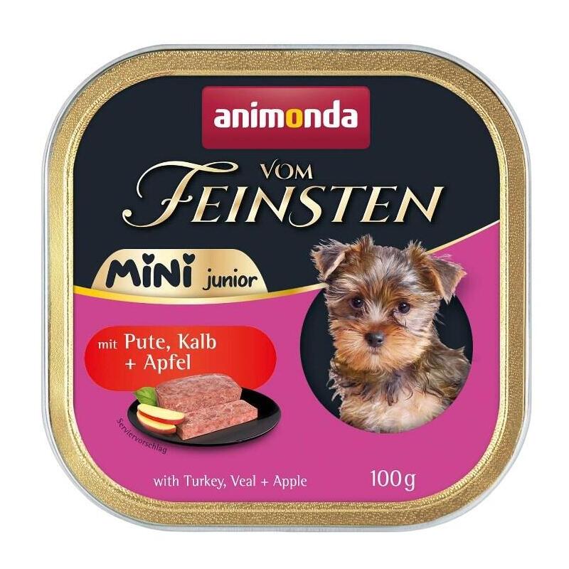 Animonda Vom Feinsten Mini Junior With Turkey, Veal + Apple 100g