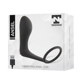 Ansel Plug Anal Con Vibración Y Anillo Usb Silicona