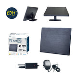 Antena Uhf Interior Tv Edm 470-862 Mhz Design Series 188x155x13,5mm