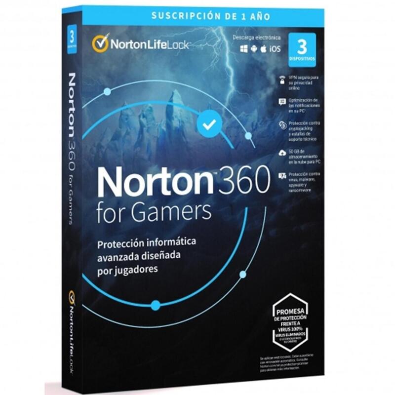 Antivirus Norton 360 For Gamers 50gb Español 1 Usuario 3 Dispositivos 1 Ao In Box