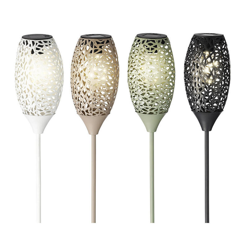 Antorcha Micro Led Solar Blanco Calido Ø11x94cm 5 Leds