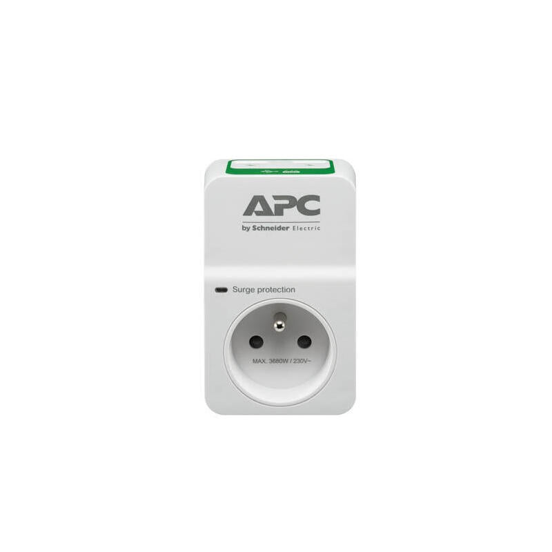 Apc Limitador De Tension 1 Salidas Ac 230 V Blanco Pm1wu2-Fr