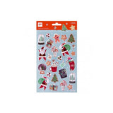 Apli Bolsa De Pegatinas Navideñas Ho Ho Ho - Adhesivo Permanente - Motivos Navideños - Ideal Para Decorar Regalos Y