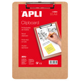 Apli Clipboard Madera A4 Marrón