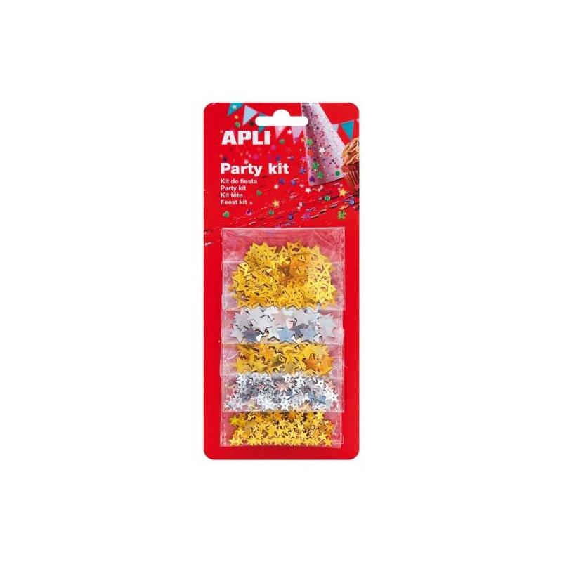Apli Confeti Estrella Surtido - Ideal Para Fiestas, Bodas, Celebraciones Infantiles, Manualidades Y Carnaval - Color