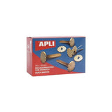 Apli Encuadernadores Metálicos Con Arandela Dorados 50mm - 100ud-