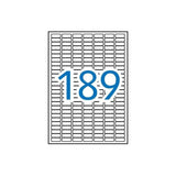 Apli Etiquetas Adhesivas 25,4x10,0mm Inkjet/Láser C/Romos 189 X 20h Blanco Opaco