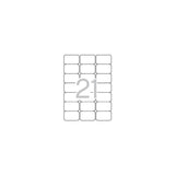 Apli Etiquetas Adhesivas 63,5x38,1mm Inkjet/Láser C/Romos 21 X 25h Blanco