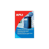 Apli Etiquetas Adhesivas Resistentes Interperie 63,5x33,9mm Inkjet C/Romos 24 X 10h Poliéster Blanco